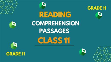 Reading Comprehension Class 11 Semester 1