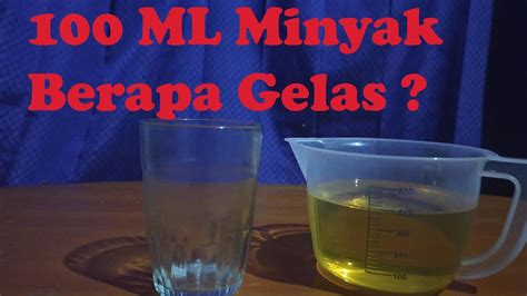 1 gelas Berapa cc