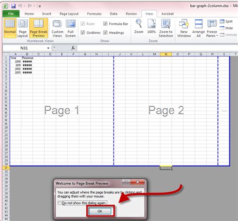 Adjust the Page Layout in Excel