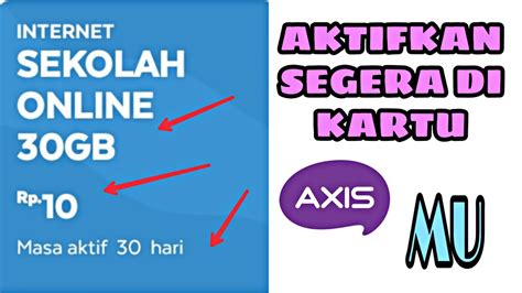Aktifkan Paket Axisnet Indonesia