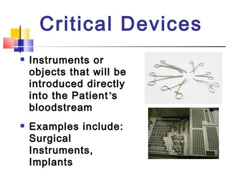 Critical devices