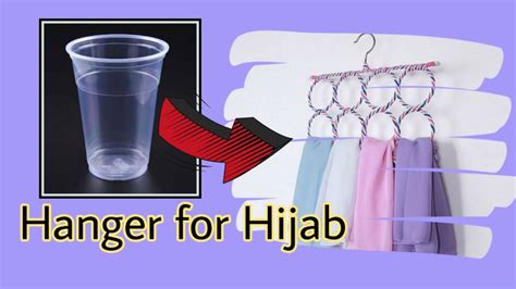 Dekorasi Gantungan Jilbab dari Gelas Plastik