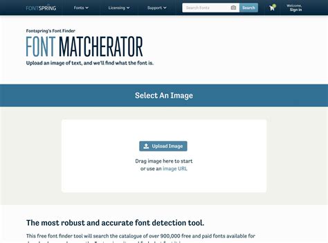 Fontspring Matcherator