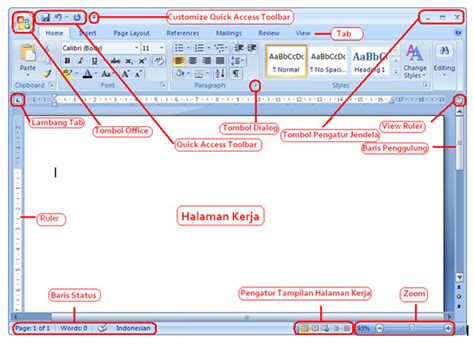 Format Dokumen Microsoft Word Indonesia