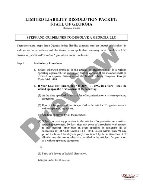Georgia LLC Dissolution Tax Debt