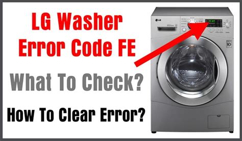 LG Washer FE Error Code