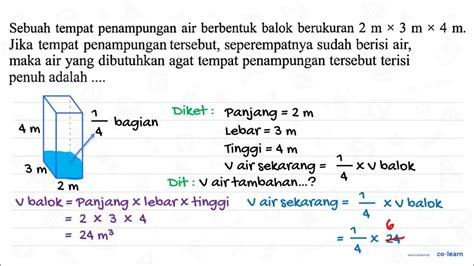 Lokasi Pemasangan Tempat Penampungan Air Berbentuk Balok