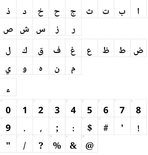 Naskh Arabic font