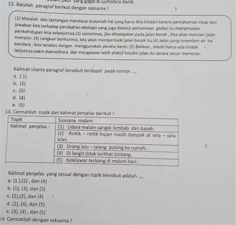 Periksa kunci jawaban dengan seksama