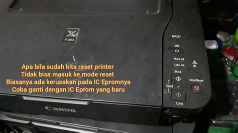 printer canon mp 237 tidak hidup