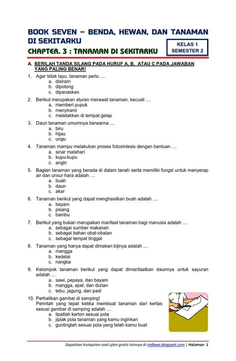 Soal Kelas 6 Tema 3 Indonesia
