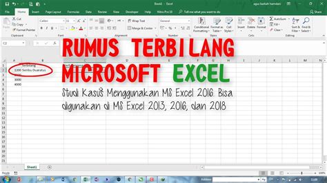 Terbilang Excel Pengaturan Regional Error