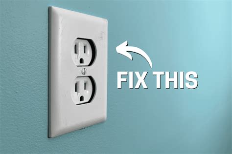 Turn Off the Power Before Starting to Fix Sunken Outlets