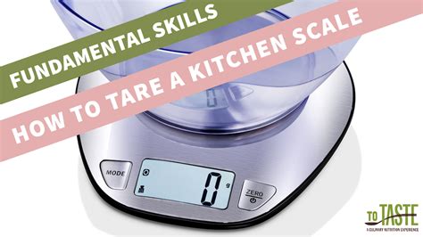 Use the Tare Function of Your Kitchen Scale
