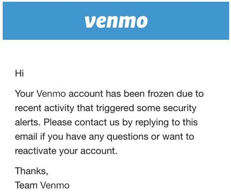 Venmo Account Suspended