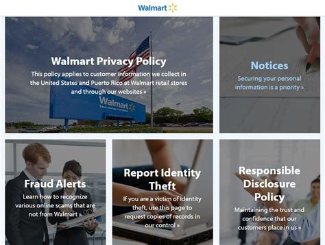Walmart privacy and security