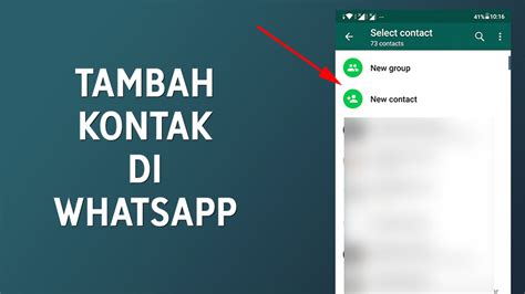 WhatsApp Privasi Tambahkan Kontak