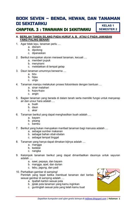 Analisis Hasil Ulangan Tema 4 Kelas 2 SD Semester 1