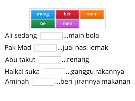 Awalan pada Imbuhan Au