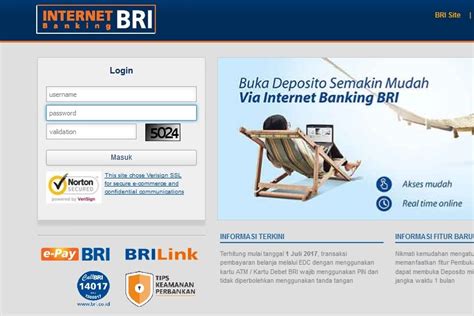 Bank BRI Internet Banking