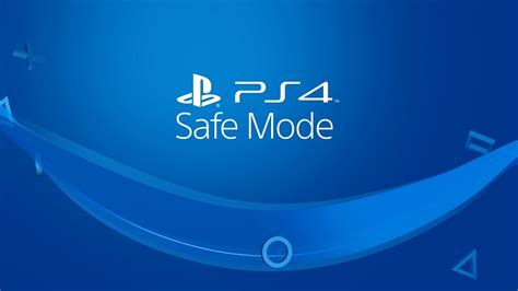 Boot into safe mode PlayStation 4