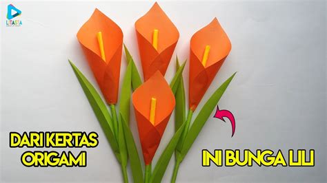 bunga lily from origami