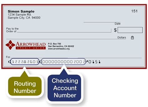 Checkbook with Routing Number