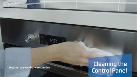 clean oven control panel