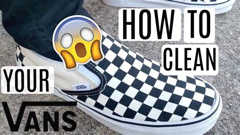 Cleaning Checkered Vans
