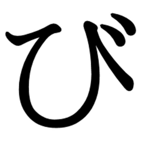 contoh hiragana bi