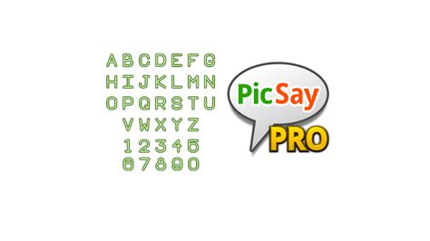 Picsay font options