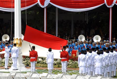 indonesia flag raising ceremony