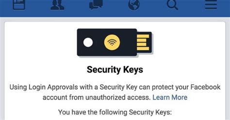 Keamanan dalam Facebook tampilan kunci kuning