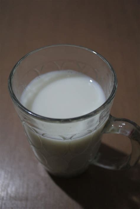penekanan pada gambar susu coklat di gelas