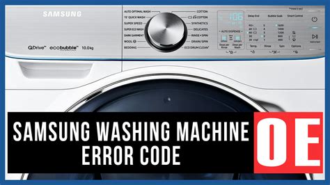 Restarting Samsung Washer