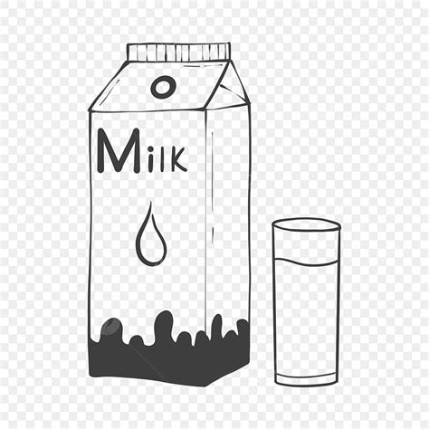 sketsa gambar minuman susu