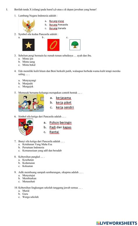 soal kreatif PPKn kelas 1