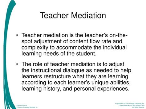 teacher mediation
