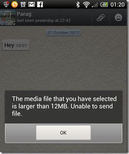 WhatsApp dengan Ukuran Berkas Lebih Besar