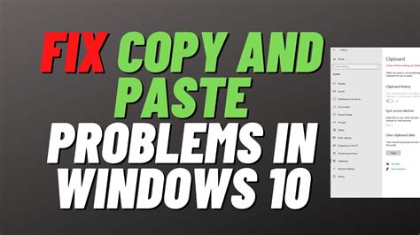 windows copy paste problem