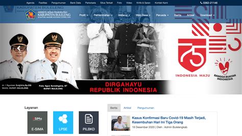 website resmi pemerintah Indonesia