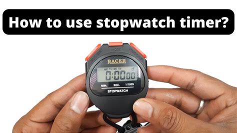 Cara Menggunakan Stopwatch