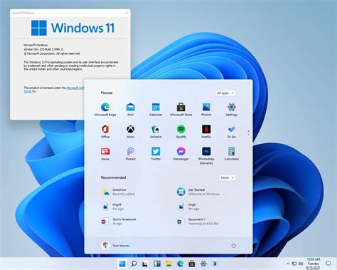 Tampilan antarmuka Windows 11