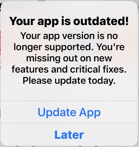 Outdated App Version Meme
