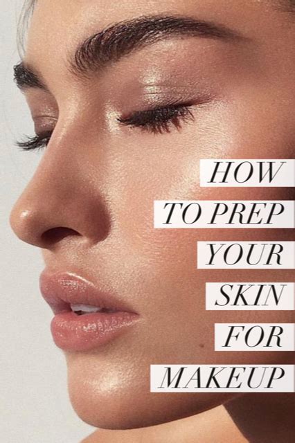 Skin prep before makeup