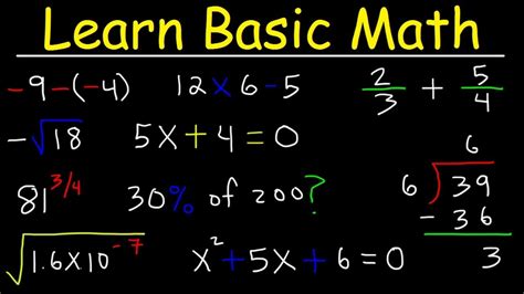mathematics learning videos youtube