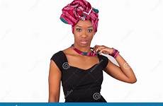 africaine foulard portant traditionnel