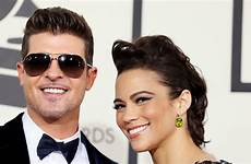 thicke patton robin paula wife estranged months seen four has arrive 56th grammy singer annual awards actress los january foxnews