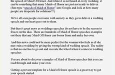 honor maid speeches