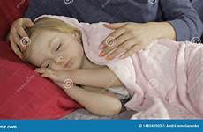 sleeping girl morning bed baby little care light cute preview infant